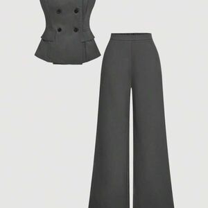 Elegant Gray Women's Jumpsuit